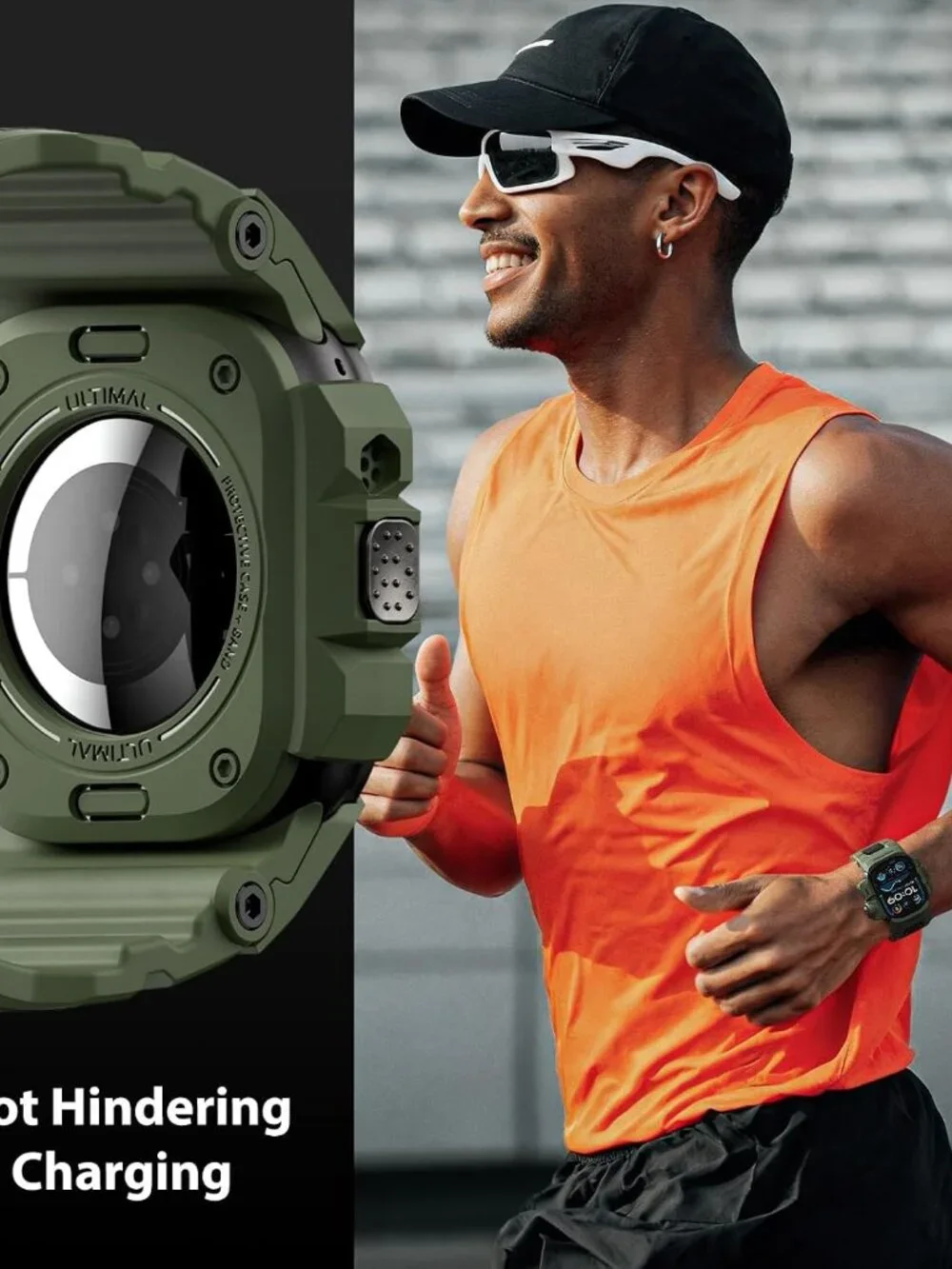 Rugged Case - Band for Apple Watch 49mm,Compatible with Apple Watch Ultra 3/2/1